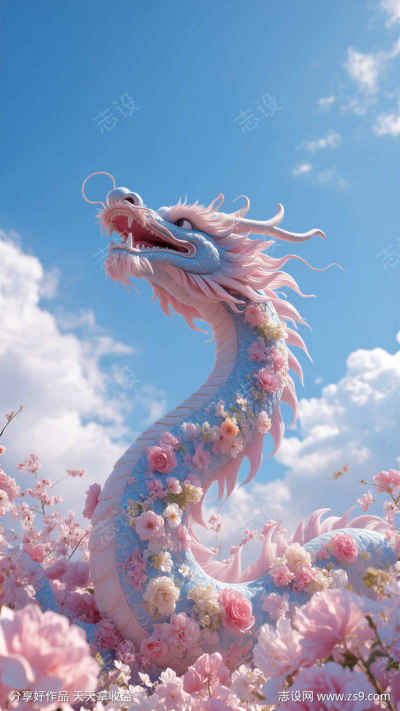 春分龙抬头插画