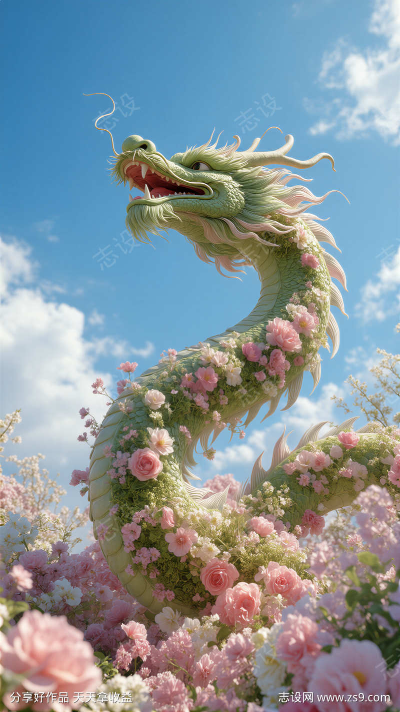 春分龙抬头插画