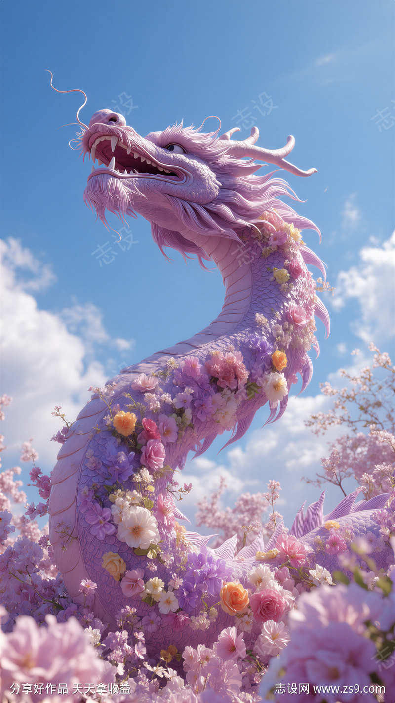 春分龙抬头插画