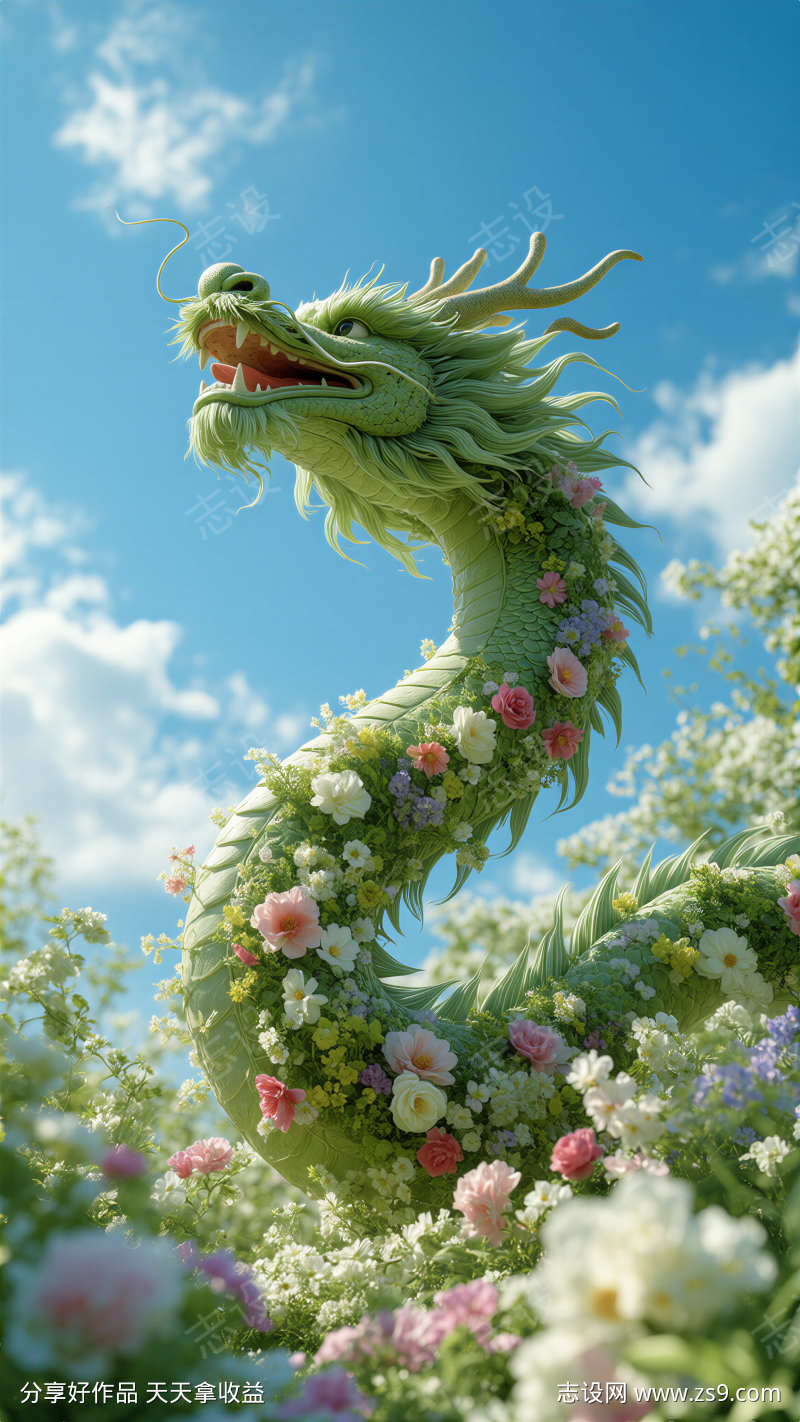 春分龙抬头插画