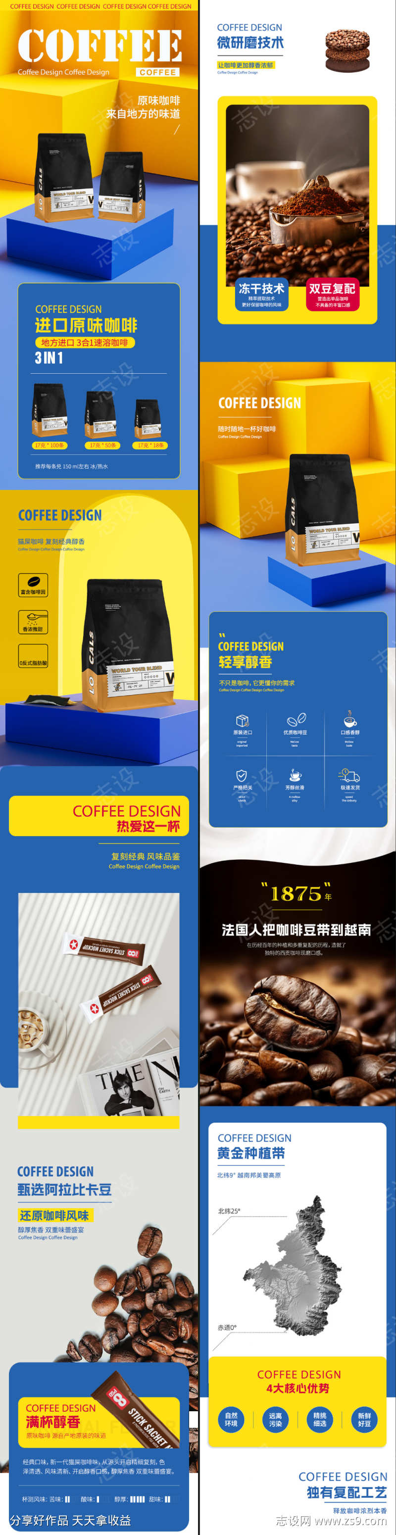 电商咖啡饮品详情页设计