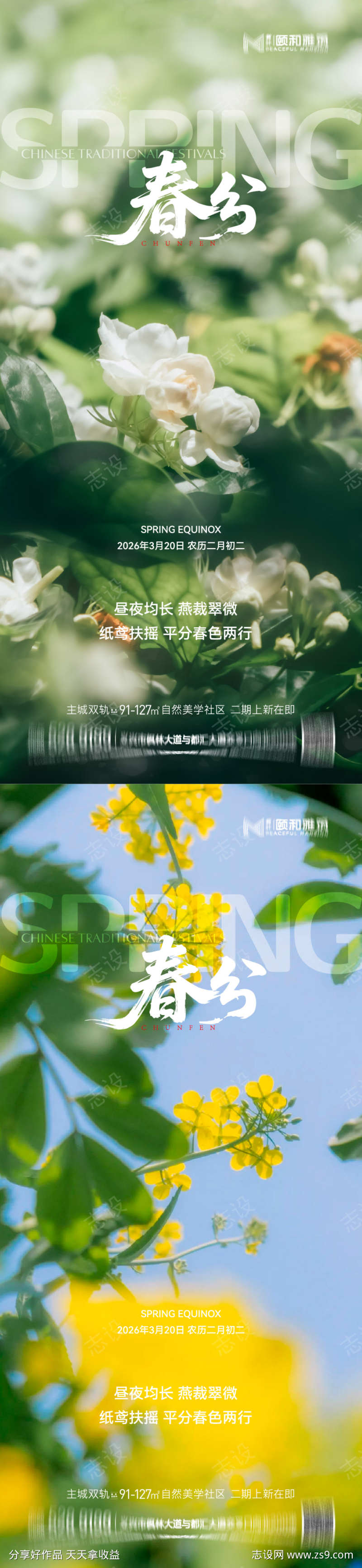 2026春分龙抬头节日节气海报