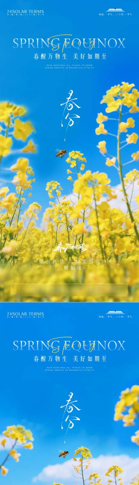 春分节气海报