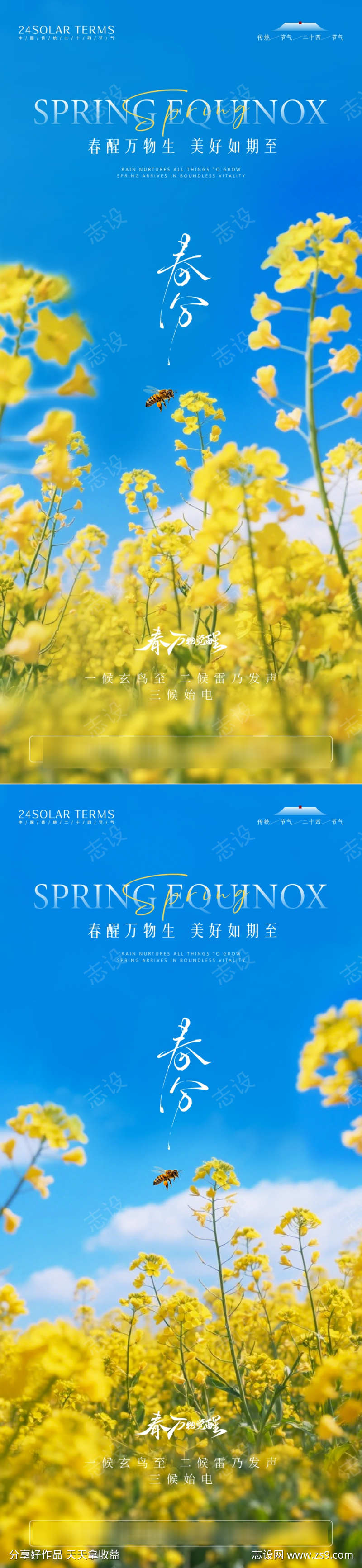 春分节气海报