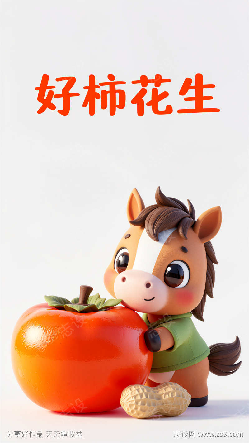 手机壳定制好柿花生