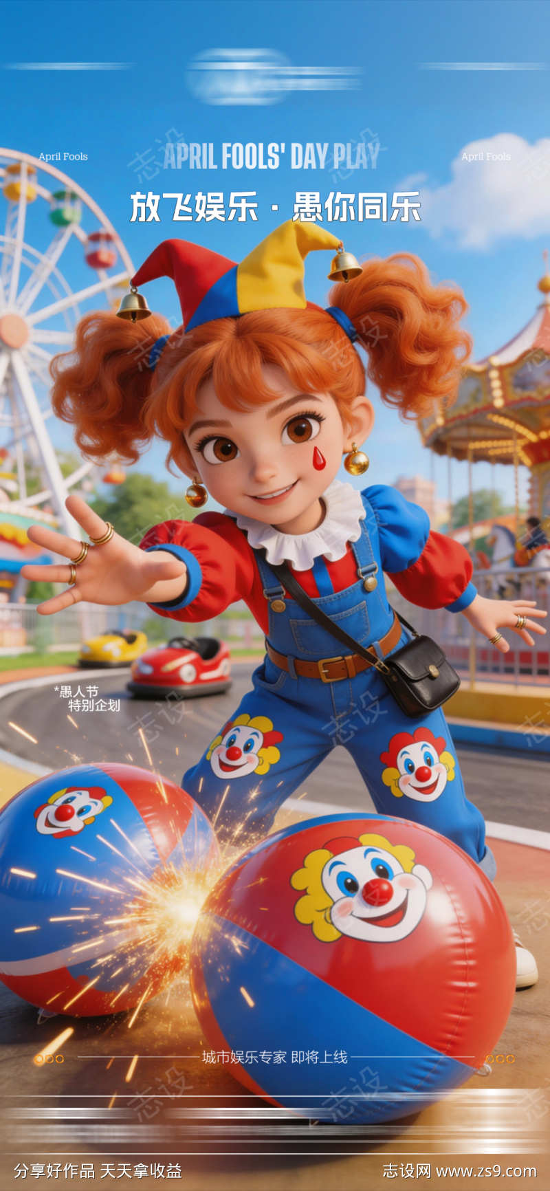 酒吧愚人节传统海报