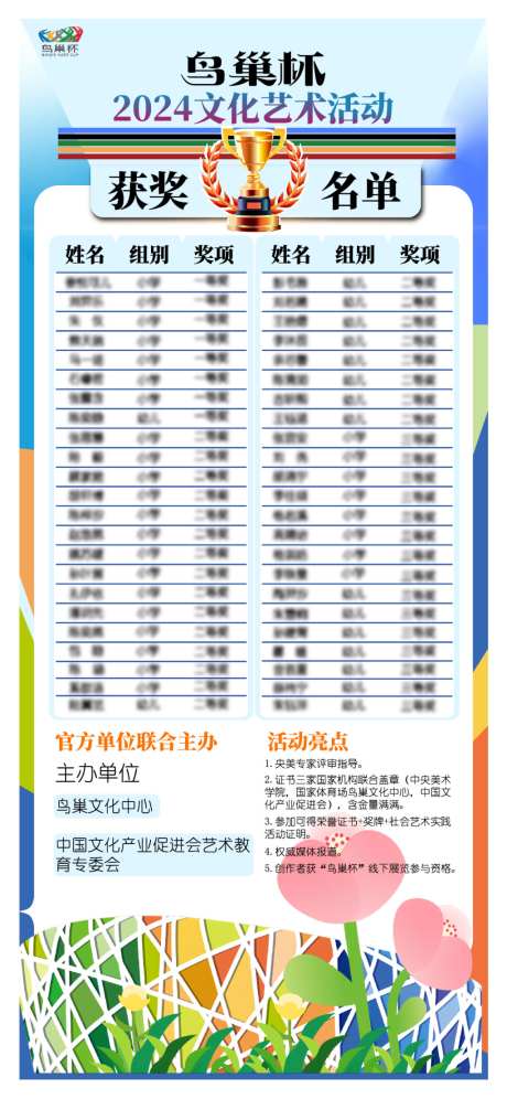 鸟巢杯获奖公示名单_源文件下载_AI格式_1125X2436像素-名单,儿童,鸟巢-作品编号:2026032415533184-志˰设‘网