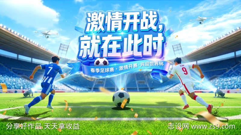 运动会足球世界杯比赛体育电商海报bann