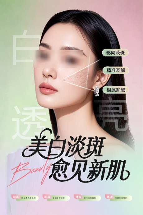 医美三步美白淡斑祛斑创意画框_源文件下载_CDR格式_1024X1536像素-大气,版式,创意-作品编号:2026032916115692-志’设˘网