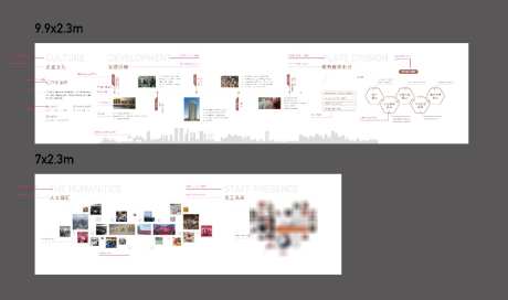 企业品牌发展历程文化墙