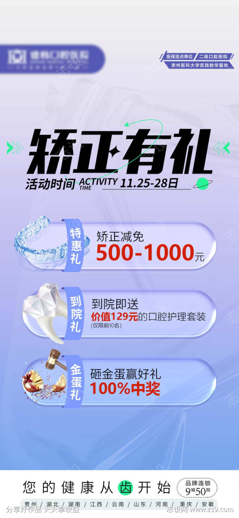 暑假医疗宣传海报