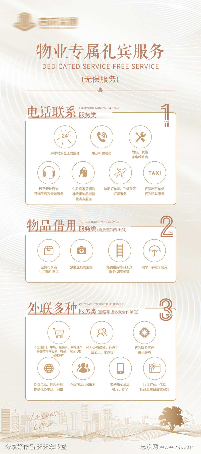 物业服务展架