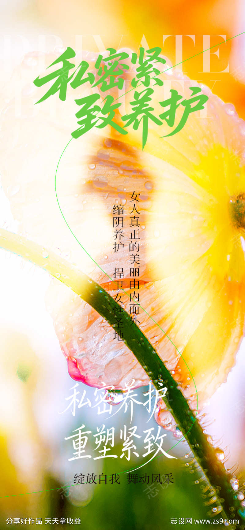 私密抗衰私密养护海报