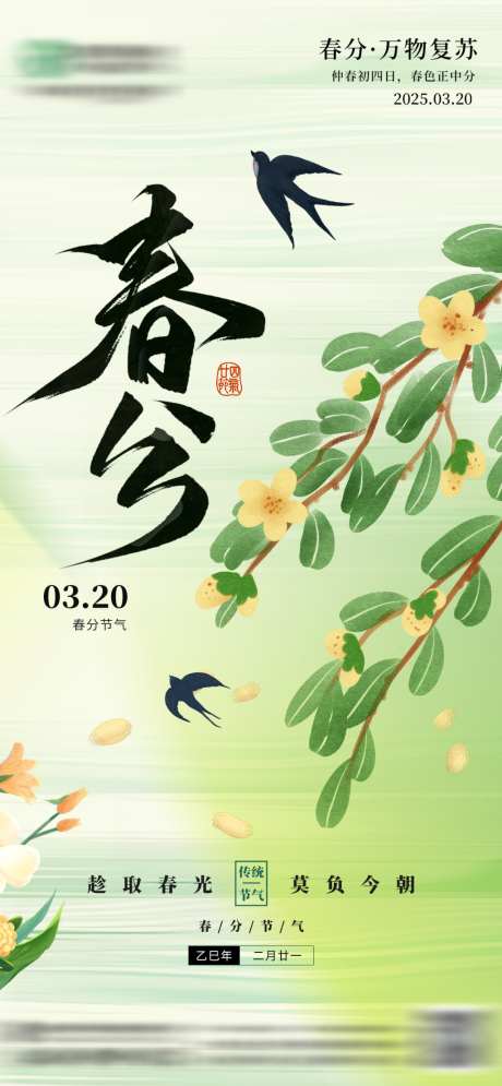 春分节气海报