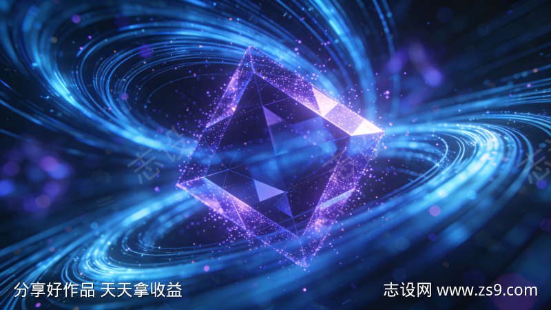 水晶流体星空粒子光效动态视频