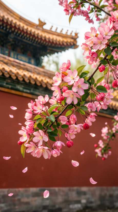 海棠春色壁纸
