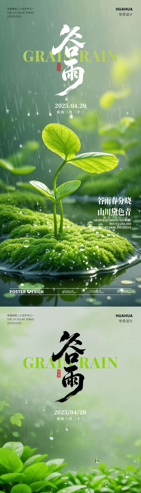 谷雨节气海报