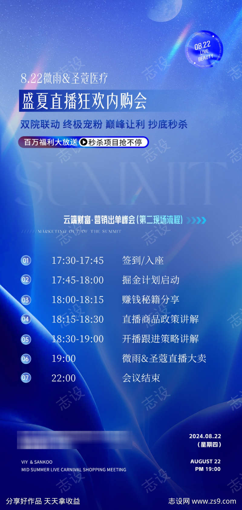 美业直播峰会流程