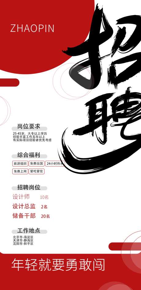 招聘的海报