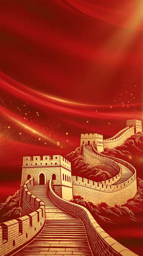 中国风红色主题设计图壁纸插画海报背景图_AI图片下载_采样_2284X4094像素-海报,插画,主题设计-作品编号:2026041708277039-志˱设‘网
