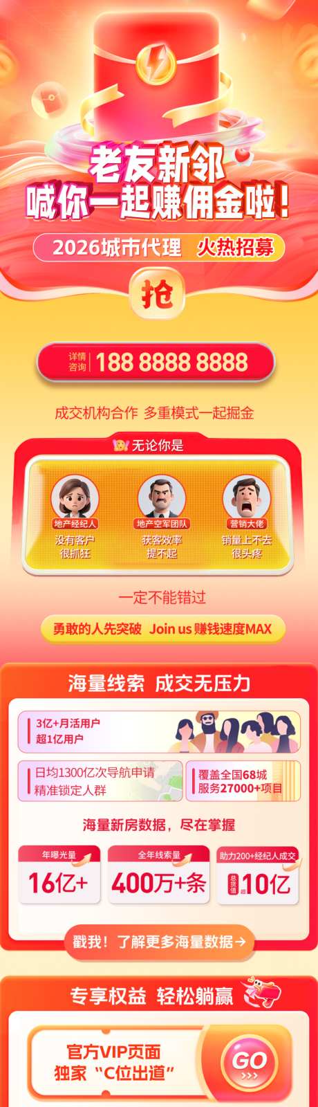 招商佣金长图_源文件下载_PSD格式_1024X6017像素-金融,老带新,佣金-作品编号:2026041815029825-志′设‛ۛ网