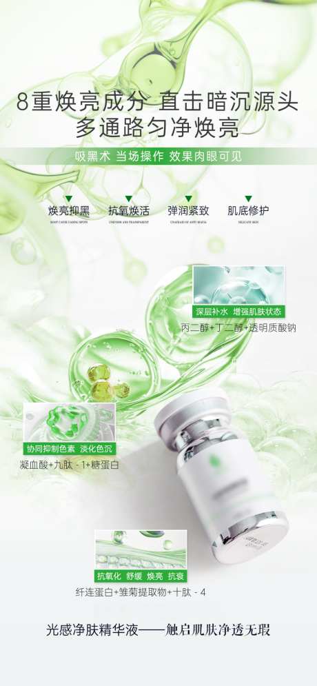 美业护肤品祛斑技术海报