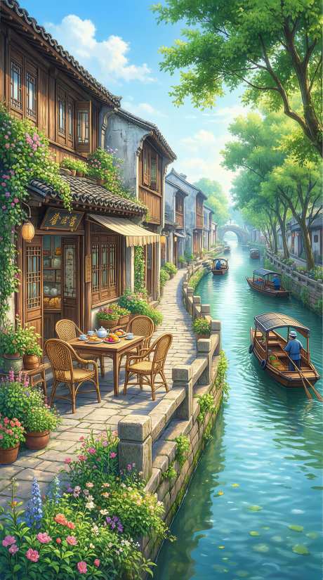 江南小镇的惬意