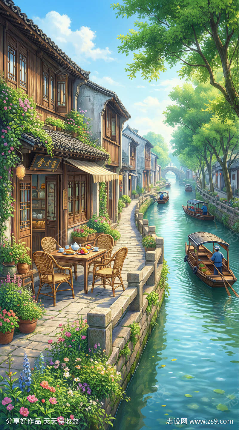江南小镇的惬意