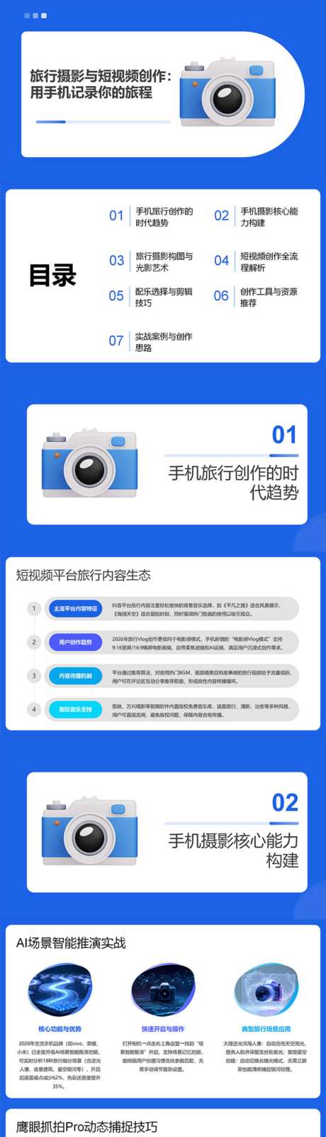 旅行摄影与短视频创作PPT_源文件下载_PPT格式_1024X14402像素-短视频,摄影,旅行-作品编号:2026042009364946-志˯设·网