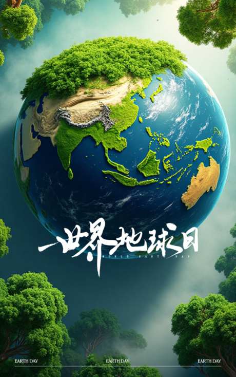 世界地球日_源文件下载_PSD格式_1024X1633像素-环保,绿色,地球-作品编号:2026042109219655-志‘设˱网