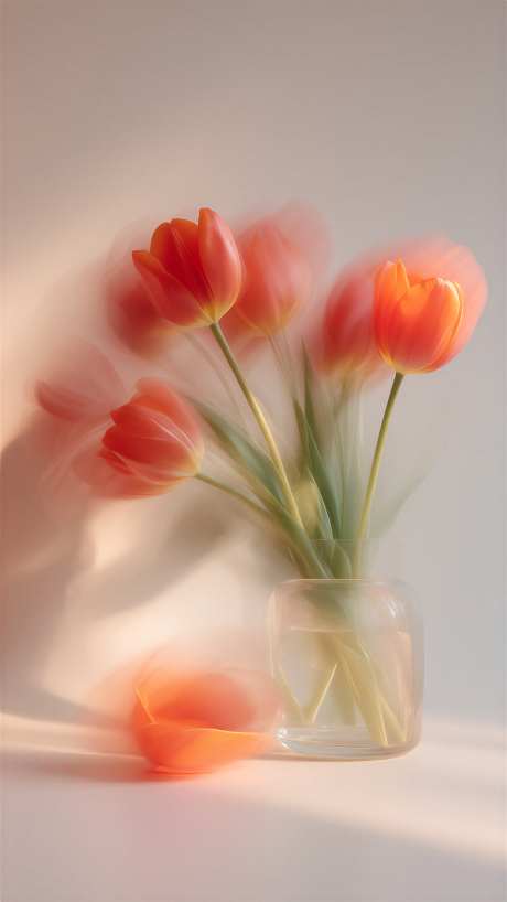 郁金香梦幻背景图