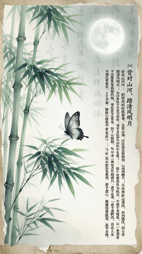 壁纸中国风新中式海报背景图