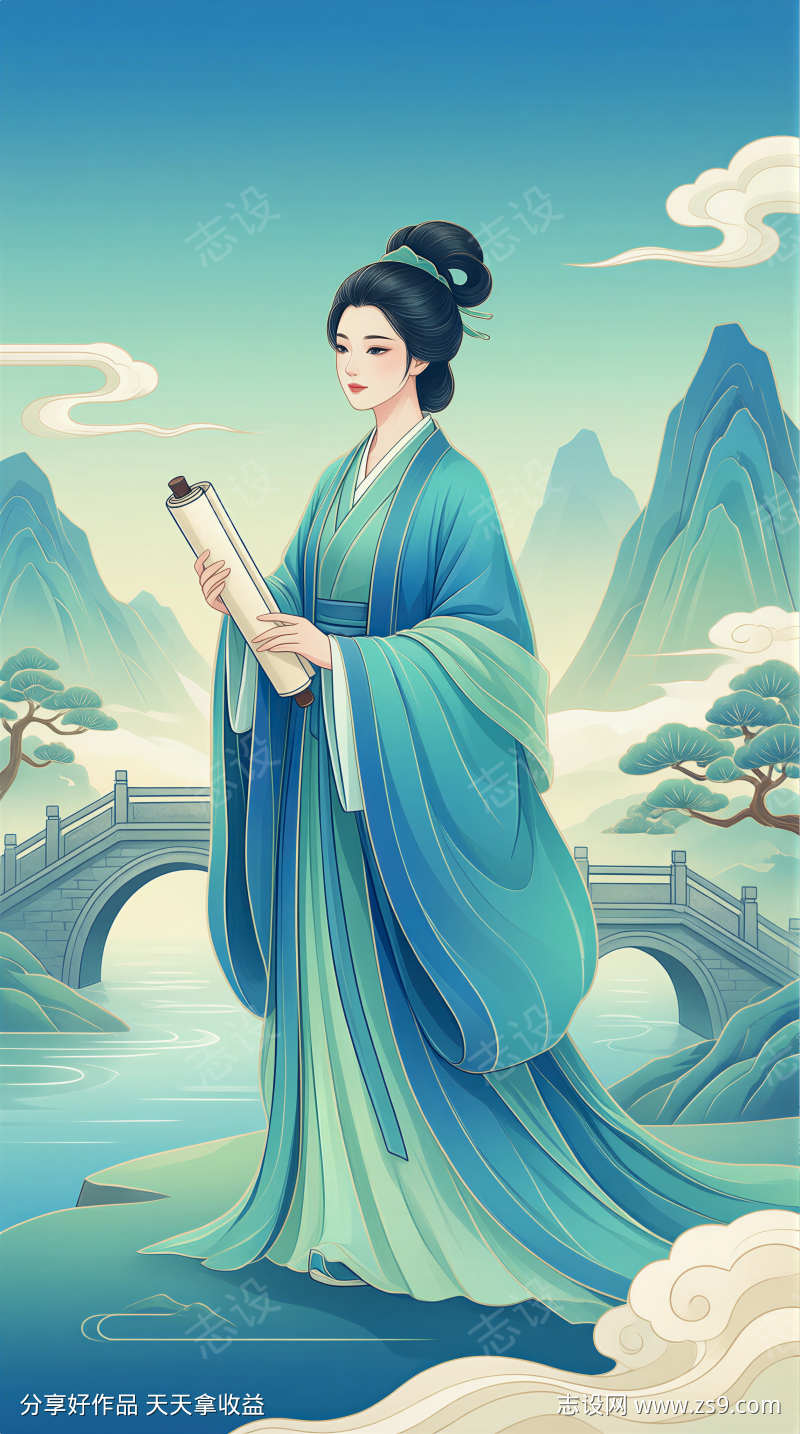 中国风人物插画