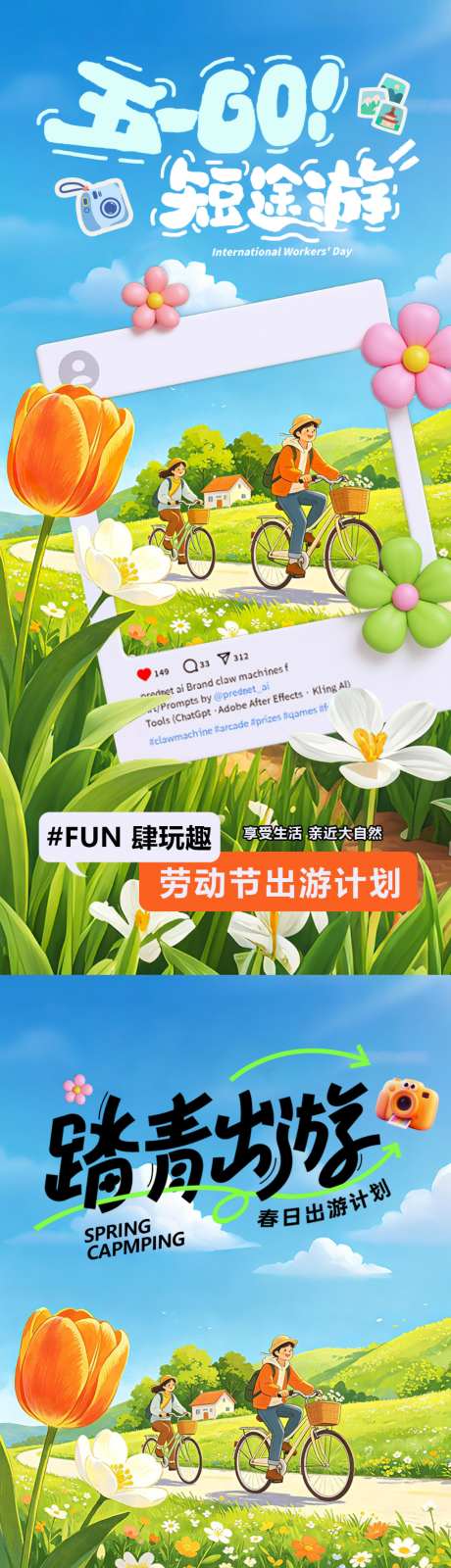 五一出游海报_源文件下载_PSD格式_1024X4431像素-海报,节日,出游-作品编号:2026042109275454-志′设˱网
