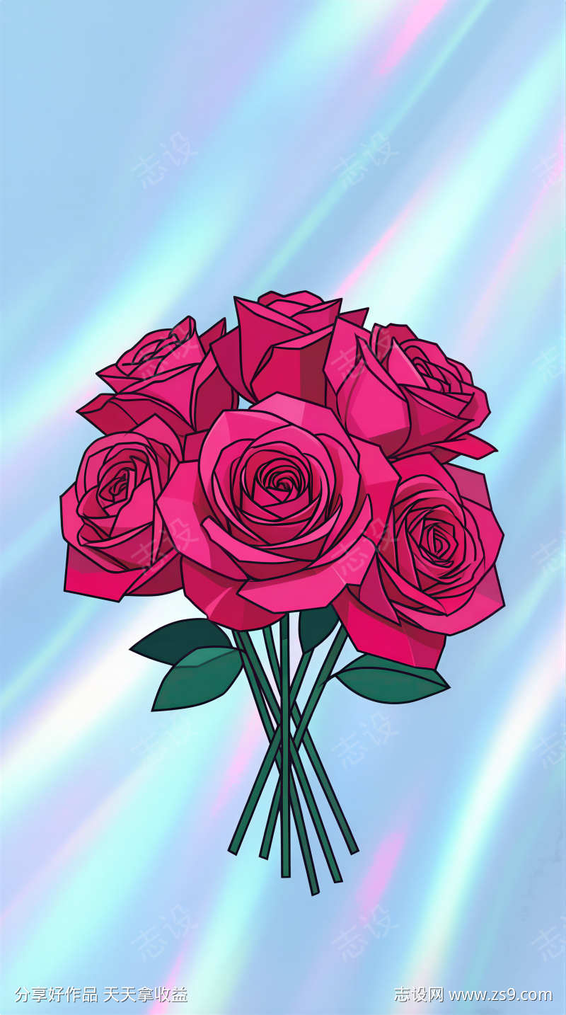 弗洛伊德玫瑰素材