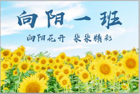 班级队旗班级牌海报