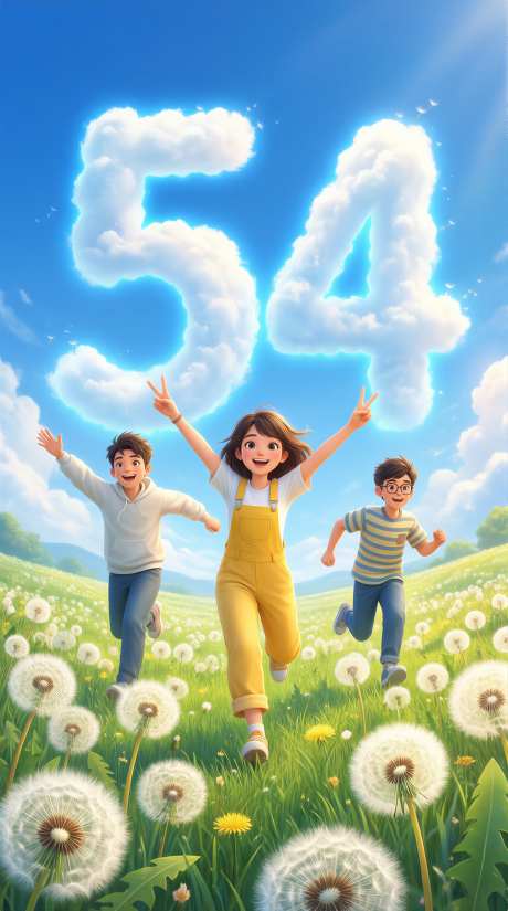 五四青年节插画