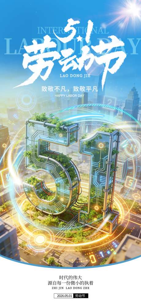 劳动节海报_源文件下载_PSD格式_1024X2216像素-五一,创意,海报-作品编号:2026042813341755-志‘设͵网