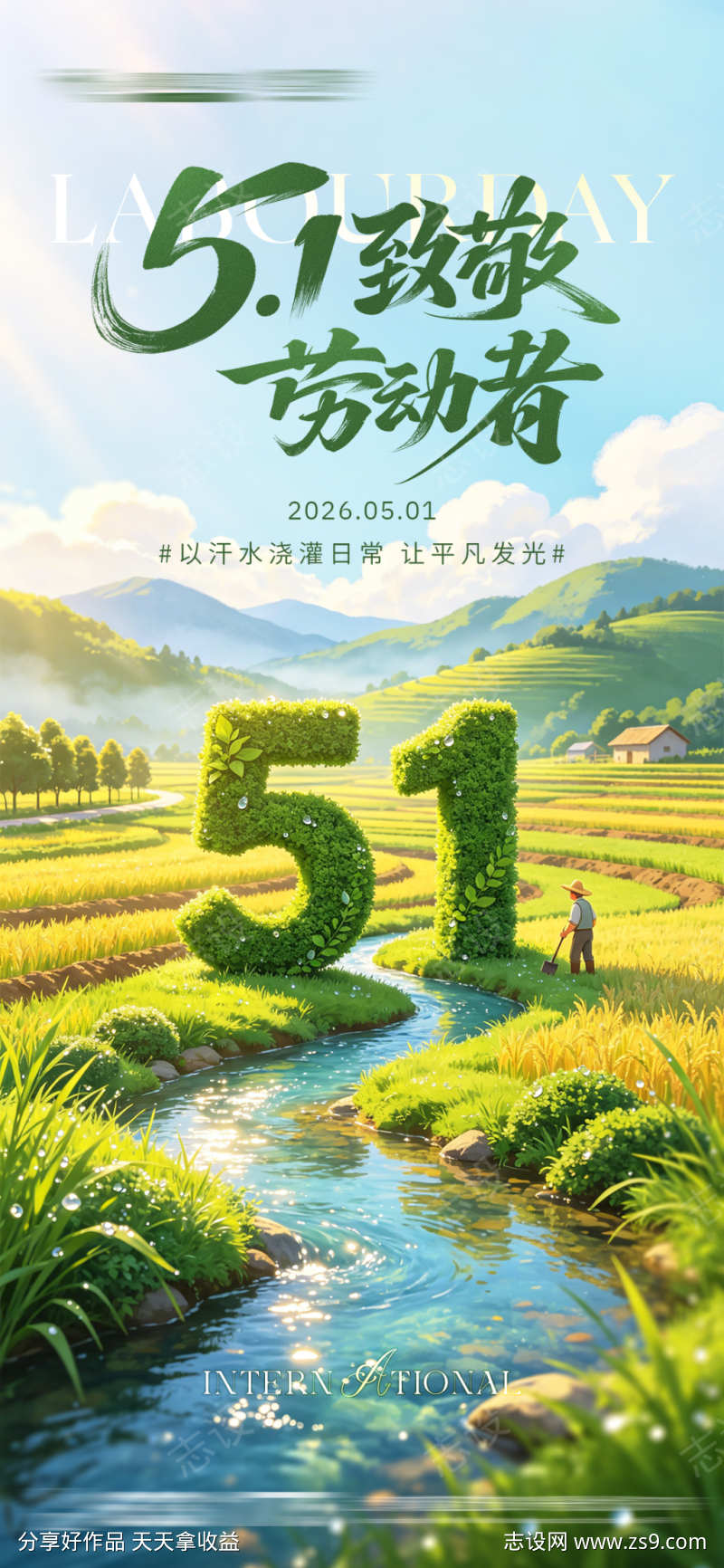 51劳动节海报