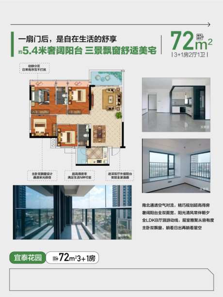 户型大厅主卧卖点介绍解读解释