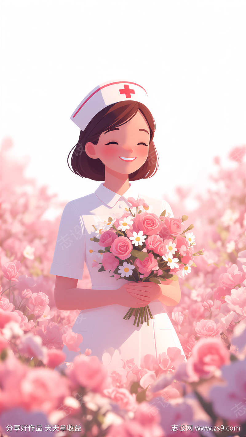 护士节插画