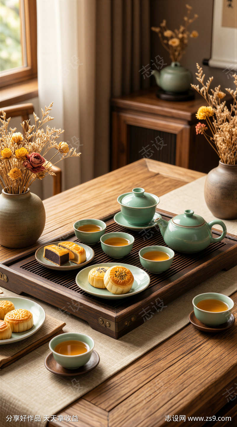 新中式茶室茶点