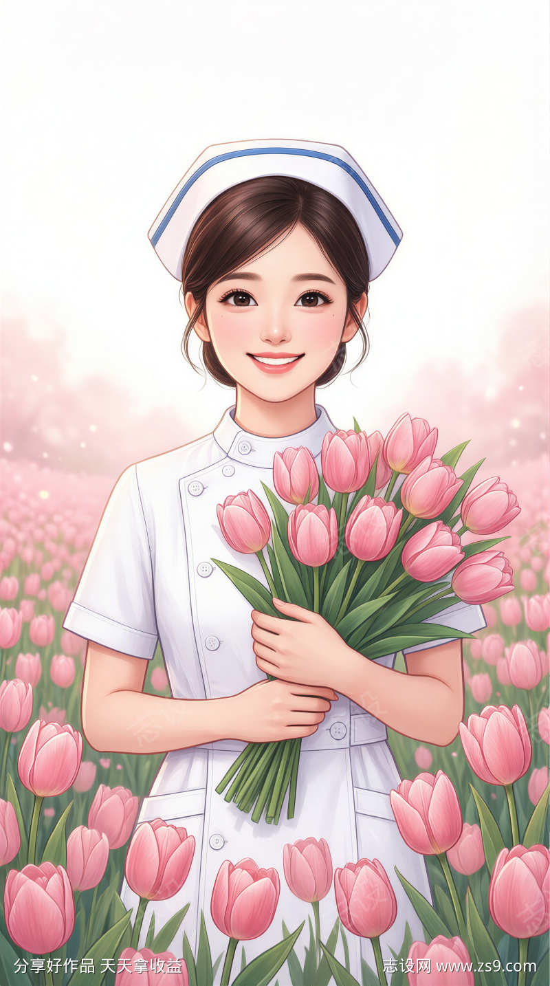 护士节插画