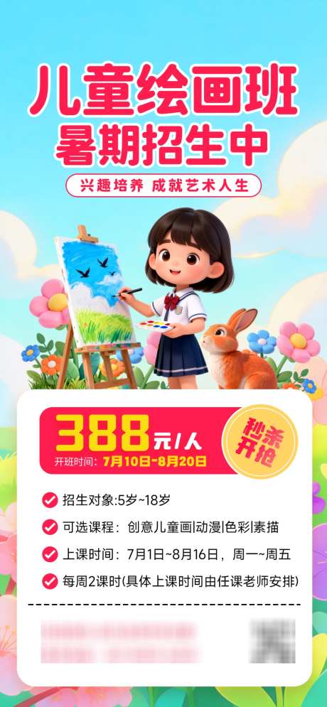 儿童绘画班招生