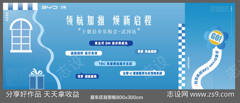 汽车展车区美陈