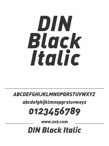 DIN Black Italic_字体下载_格式_英文_超粗_免费商用-Italic,Black,DIN-作品编号:2026051215471250-志˯设ˆ网