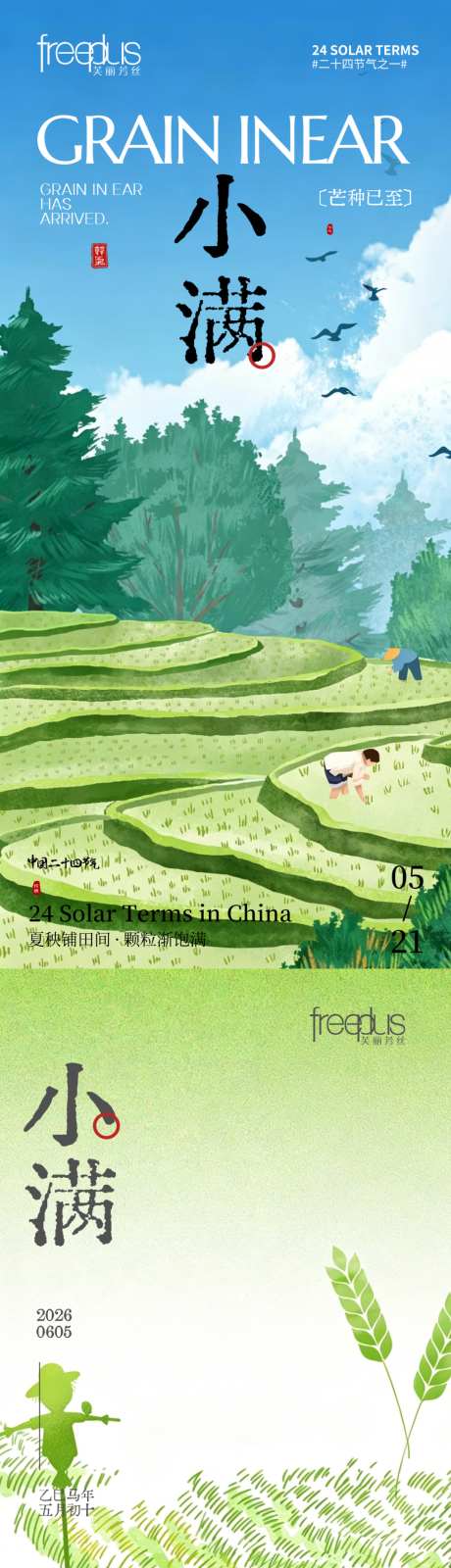 小满节气海报_源文件下载_PSD格式_1024X4416像素-小满节气海报,节气海报,小满-作品编号:2026051415471407-志’设‛ۛ网