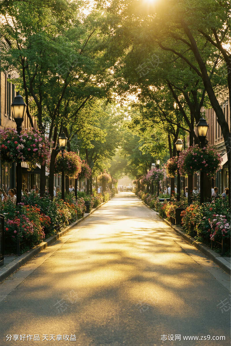 夏天的街道