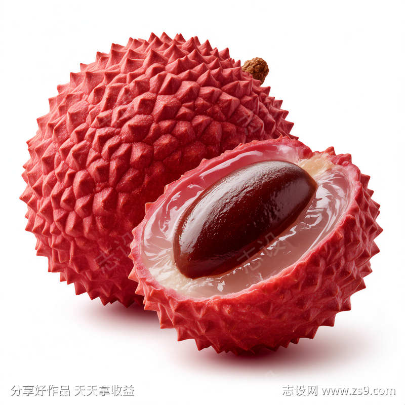 荔枝插画元素