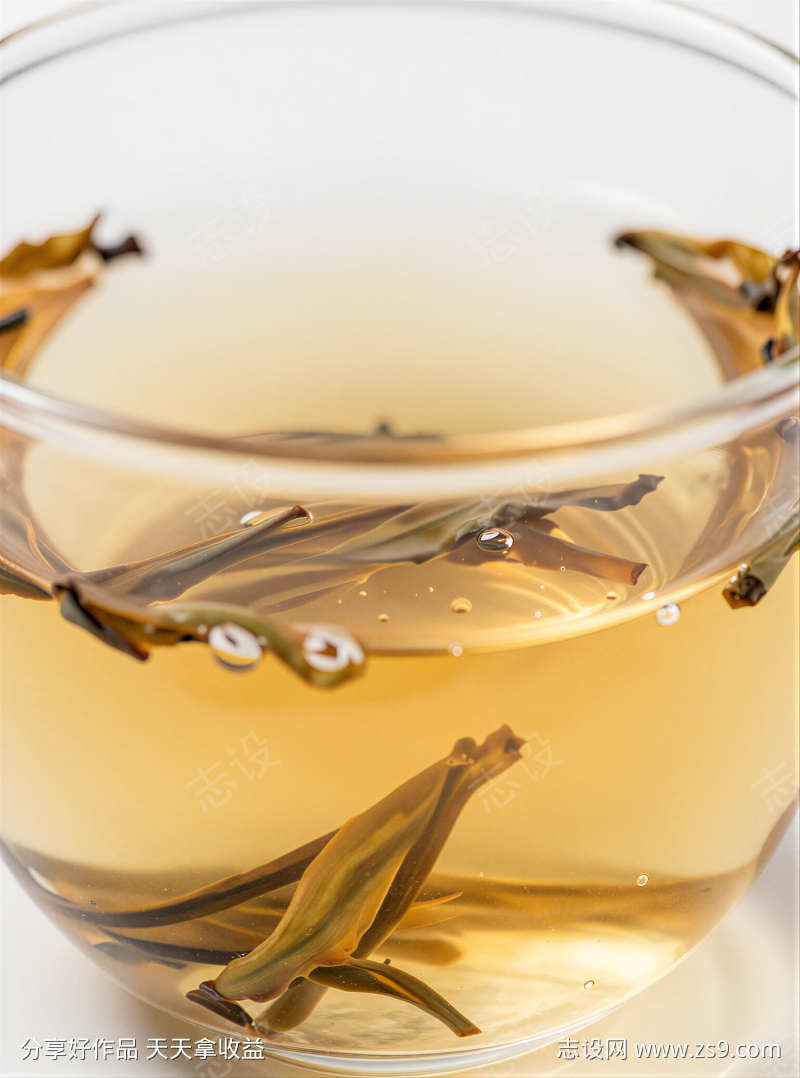特写镜头红茶茶汤